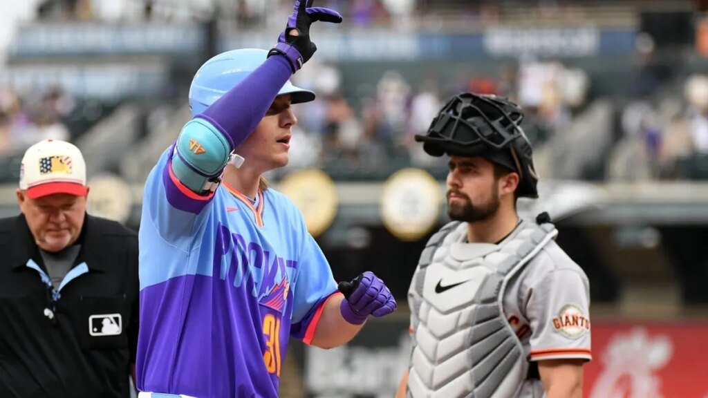 Jake McCarthy belts leadoff homer, slam as Rockies rout Giants Jake McCarthy belts leadoff homer, slam as Rockies rout Giants