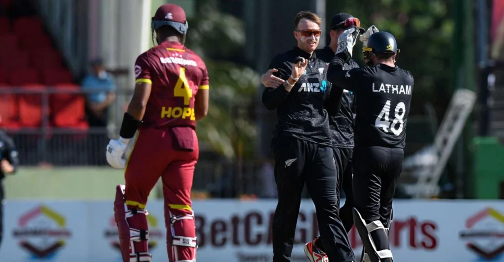 Jayden Lennox shines as New Zealand beat West Indies in the third ODI Jayden Lennox shines as New Zealand beat West Indies in the third ODI