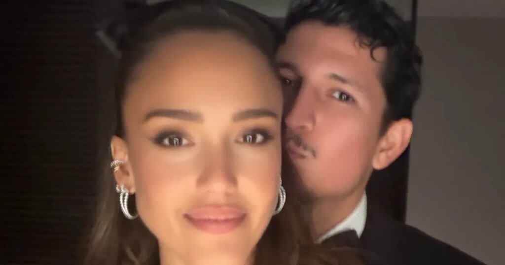 Jessica Alba, Danny Ramirez Show PDA at Swift, Kelce Wedding