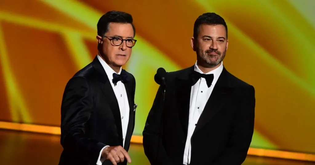 Jimmy Kimmel Invites Stephen Colbert to Guest Host His Show Jimmy Kimmel Invites Stephen Colbert to Guest Host His Show
