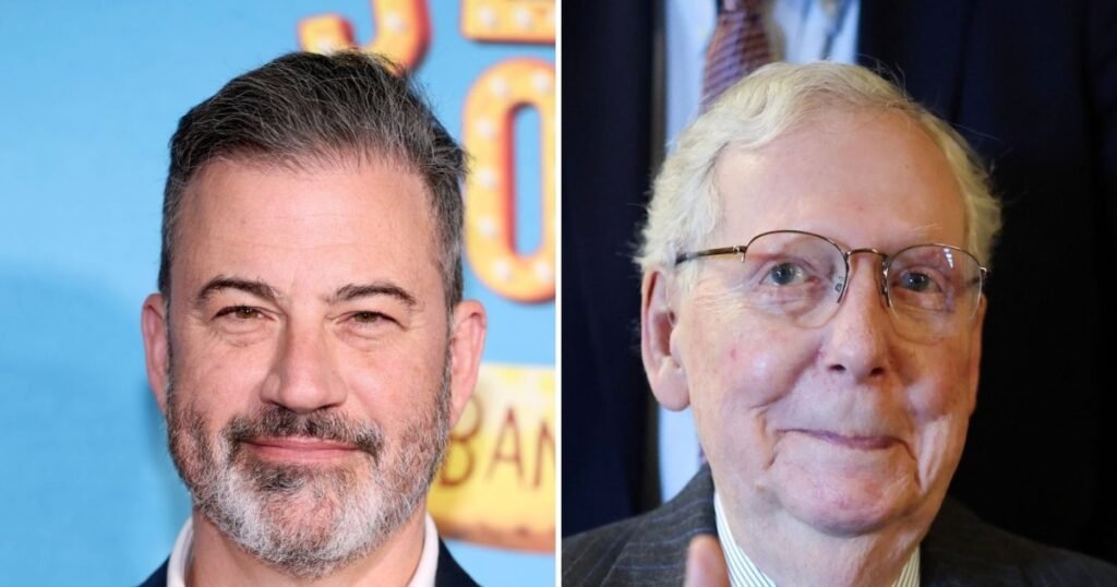 Jimmy Kimmel Pokes Fun at Mitch McConnell’s Hospital Photo Jimmy Kimmel Pokes Fun at Mitch McConnell's Hospital Photo