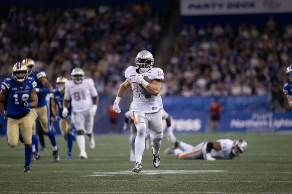 Kaidon Salter harnesses lightning, Zander Horvath unleashes thunder as B.C. Lions upset Bombers (& 11 other thoughts)