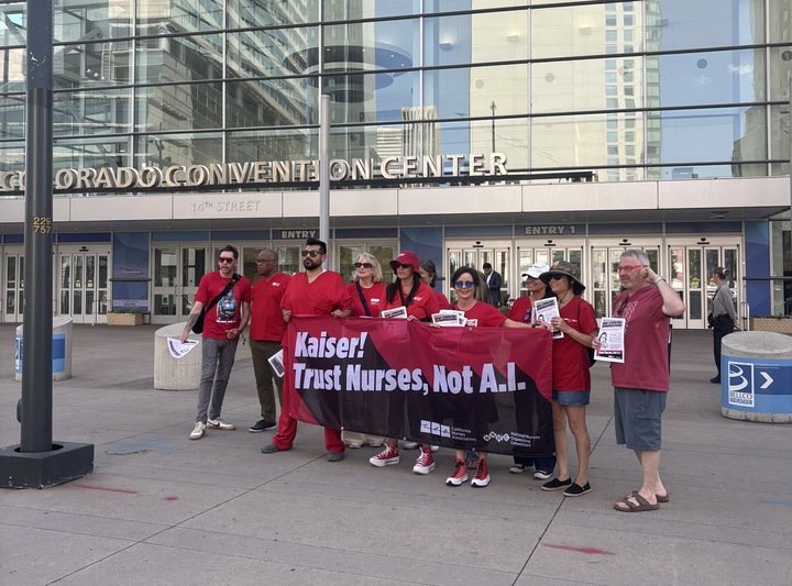 Kaiser Nurses Protest CEO’s AHA Appearance Over AI Concerns Kaiser Nurses Protest CEO's AHA Appearance Over AI Concerns