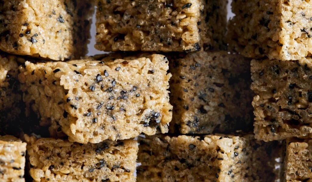 Kat Lieu uses black sesame and miso for an Asian spin on Rice Krispie Treats
