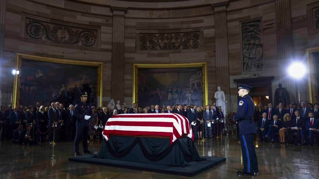 Leaders gather to pay final tributes to Lindsey Graham : NPR
