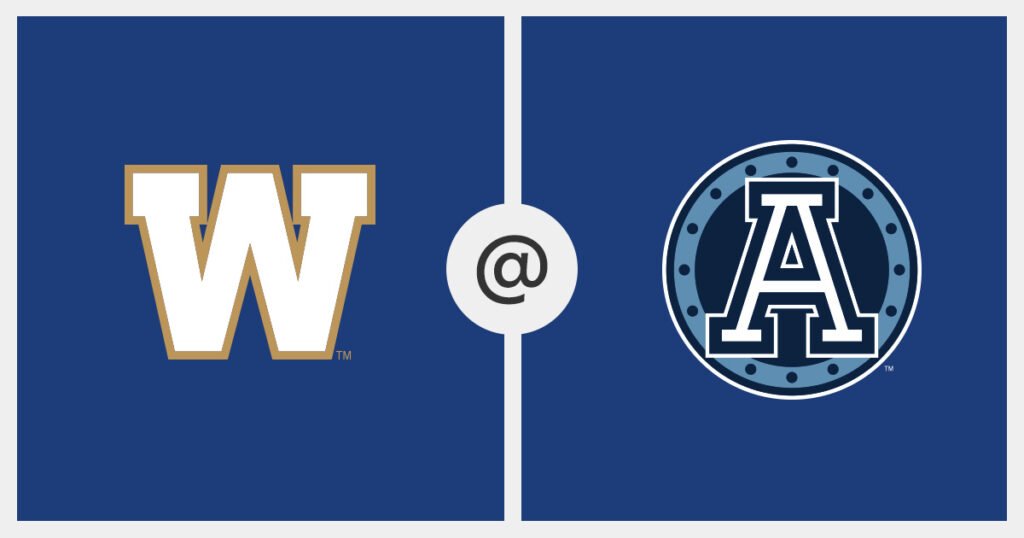 Live Now: Argonauts at Blue Bombers Game Tracker
