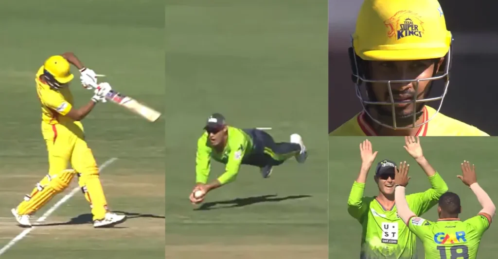 MLC 2026 [WATCH]: Cameron Gannon grabs sensational diving catch to dismiss Saiteja Mukkamalla in TSK vs SO clash