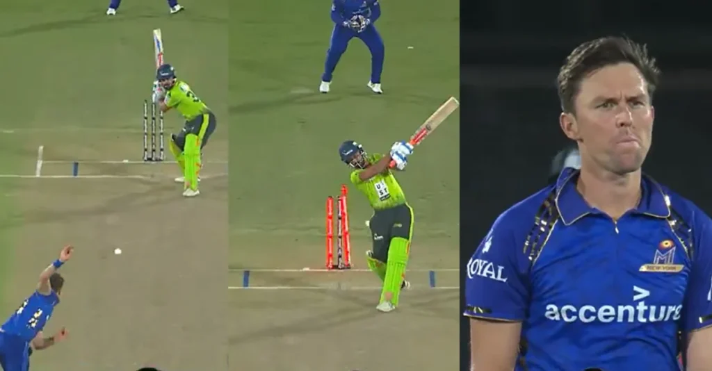 MLC 2026 [WATCH]: Trent Boult produces a ripper to clean up Shayan Jahangir during MINY vs SO clash