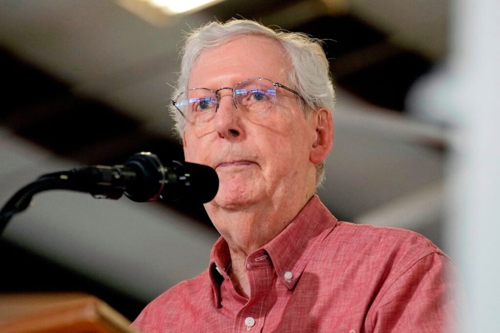 McConnell says a fall led to his hospitalization, breaking weeks of silence about health condition McConnell says a fall led to his hospitalization, breaking weeks of silence about health condition