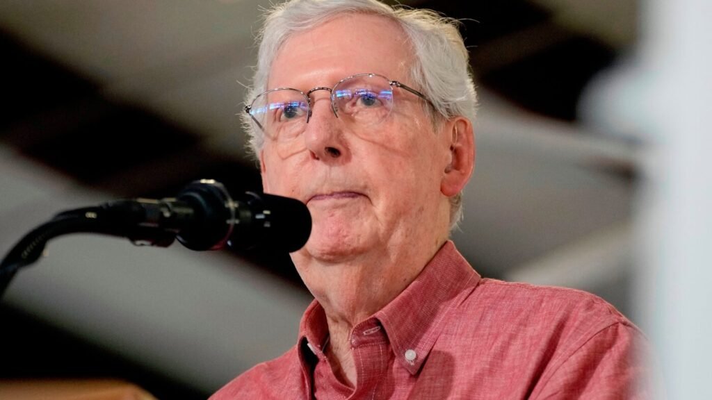 McConnell says a fall led to his hospitalization, breaking weeks of silence : NPR McConnell says a fall led to his hospitalization, breaking weeks of silence : NPR