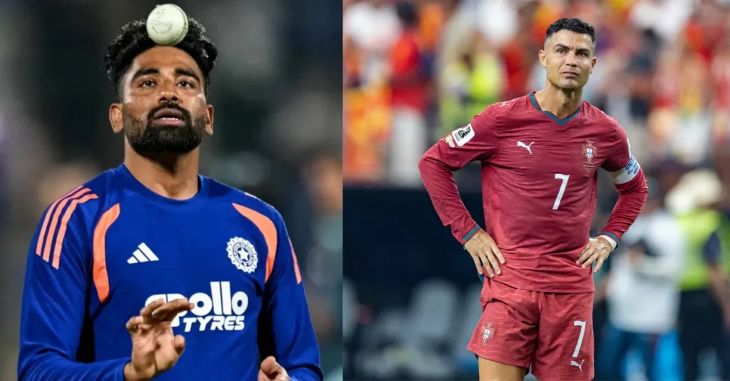Mohammed Siraj shares heartfelt post for Cristiano Ronaldo after Portugal’s FIFA World Cup 2026 exit Mohammed Siraj shares heartfelt post for Cristiano Ronaldo after Portugal’s FIFA World Cup 2026 exit