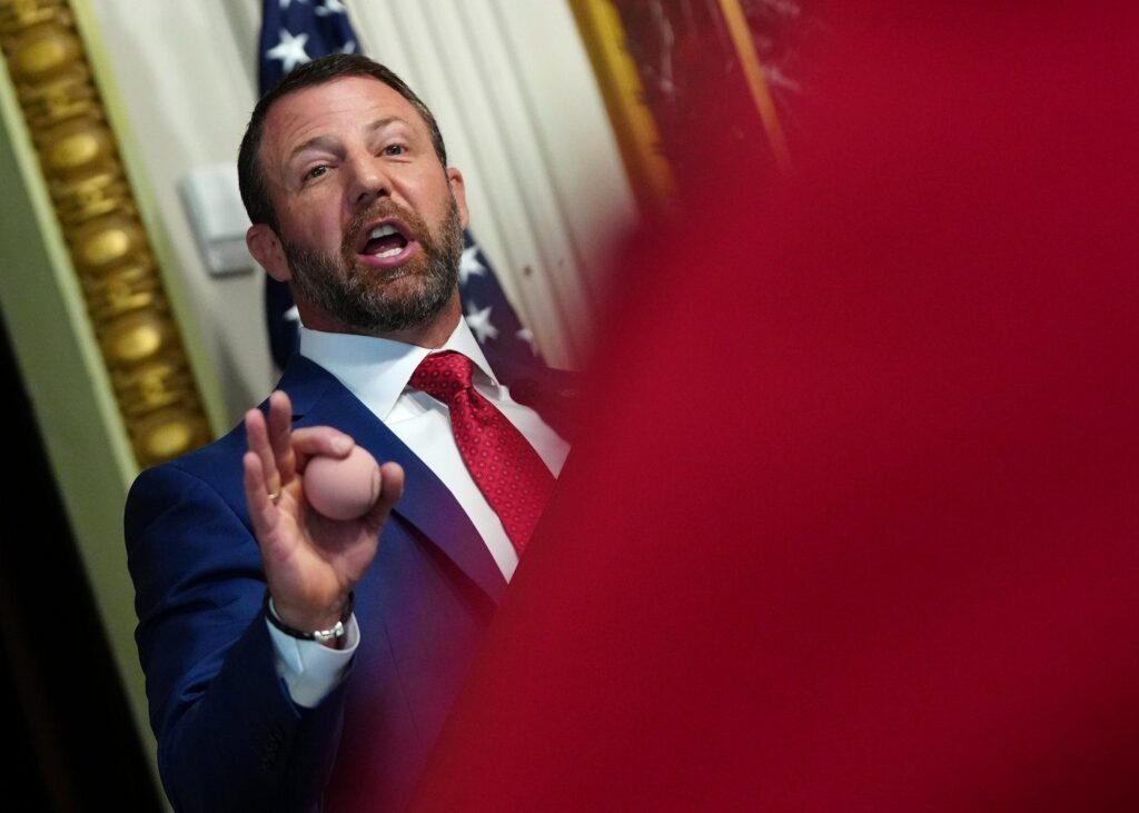 Mullin pushes states to comply with election demands, echoing Trump’s claims about midterm risks Mullin pushes states to comply with election demands, echoing Trump's claims about midterm risks