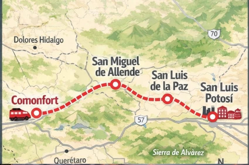 New rail lines to connect central Mexico to the Pacific and the north New rail lines to connect central Mexico to the Pacific and the north