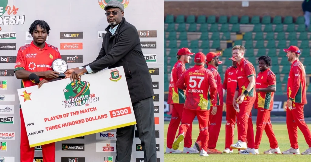 Newman Nyamhuri sizzles as Zimbabwe stun Bangladesh in low-scoring thriller to win 1st ODI