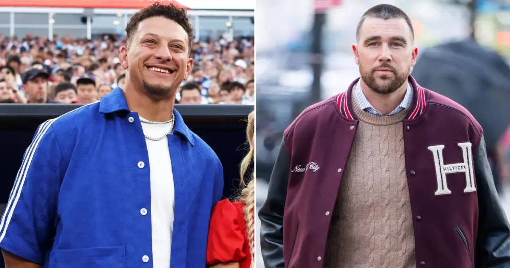 Patrick Mahomes Gushes About Travis Kelce’s ‘Size’ and 'Gifts'