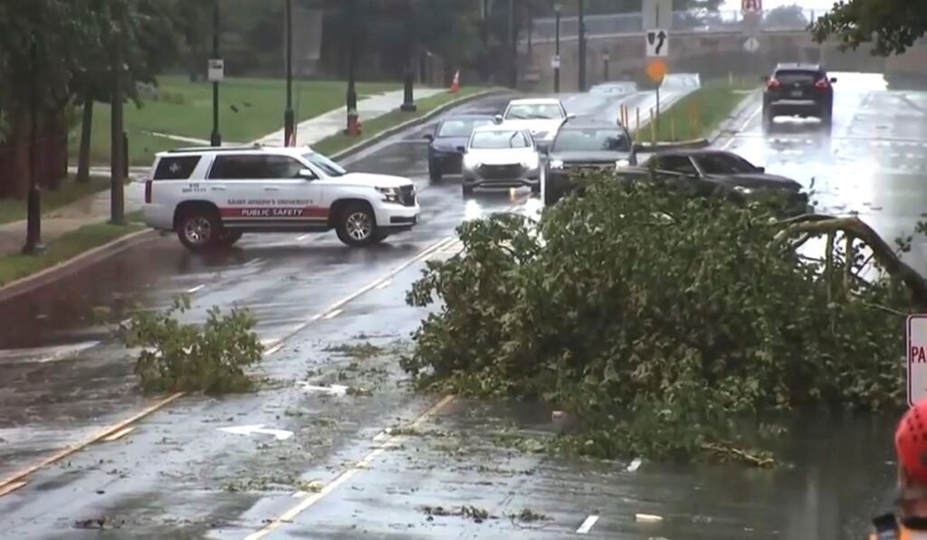 Philadelphia area digs out from damage left by a severe series of microburst storms