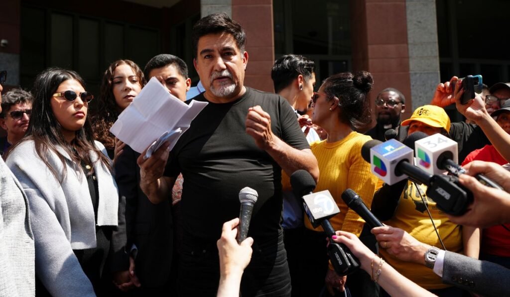 Prosecutors move to drop charge against California labor leader arrested during immigration protest