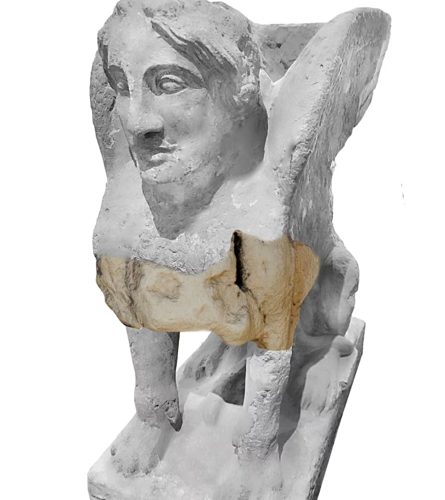 Roman funerary sphinx found embedded in a stairway in Spain | Culture Roman funerary sphinx found embedded in a stairway in Spain | Culture