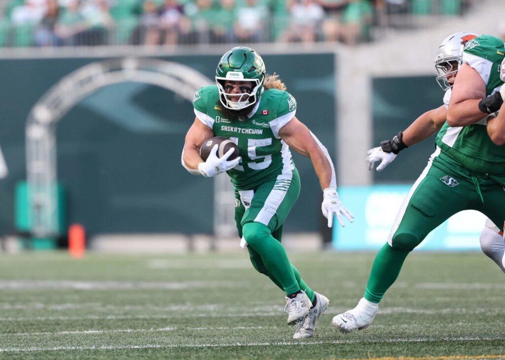 Saskatchewan Roughriders add A.J. Ouellette, Rolan Milligan Jr. to six-game injured list