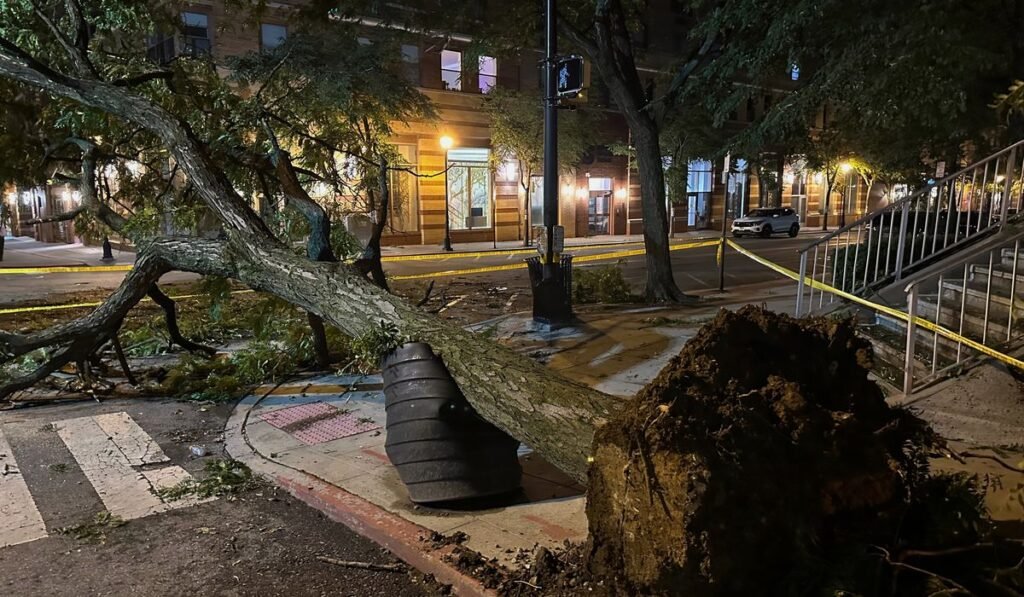 Searing heat and storms mar holiday with 3 children dead in Wisconsin and utility outages widespread Searing heat and storms mar holiday with 3 children dead in Wisconsin and utility outages widespread