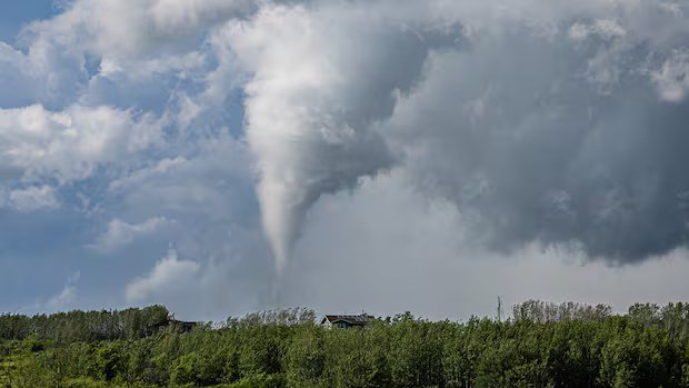 Several structures damaged after tornado passes through part of central Alberta hamlet Several structures damaged after tornado passes through part of central Alberta hamlet