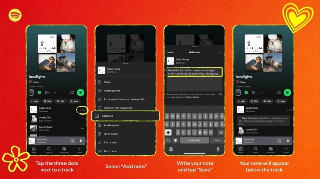 Spotify’s New Feature Lets You Leave Little Notes On Songs Spotify's New Feature Lets You Leave Little Notes On Songs