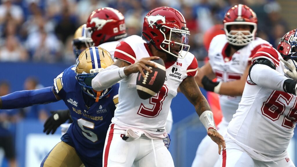 Stamps defeat Bombers in record-setting Friday night