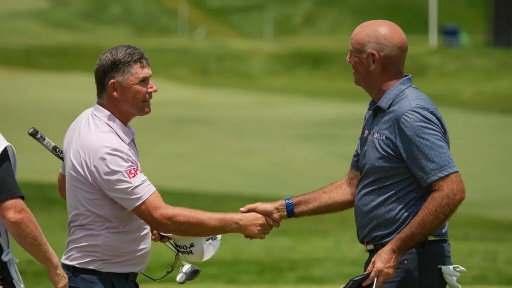 Stewart Cink, Padraig Harrington prepared for another U.S. Senior Open showdown Stewart Cink, Padraig Harrington prepared for another U.S. Senior Open showdown