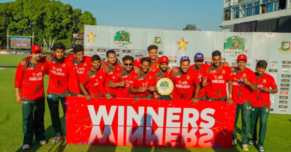 Tanzid Hasan guides Bangladesh to series-clinching win over Zimbabwe in 3rd T20I Tanzid Hasan guides Bangladesh to series-clinching win over Zimbabwe in 3rd T20I