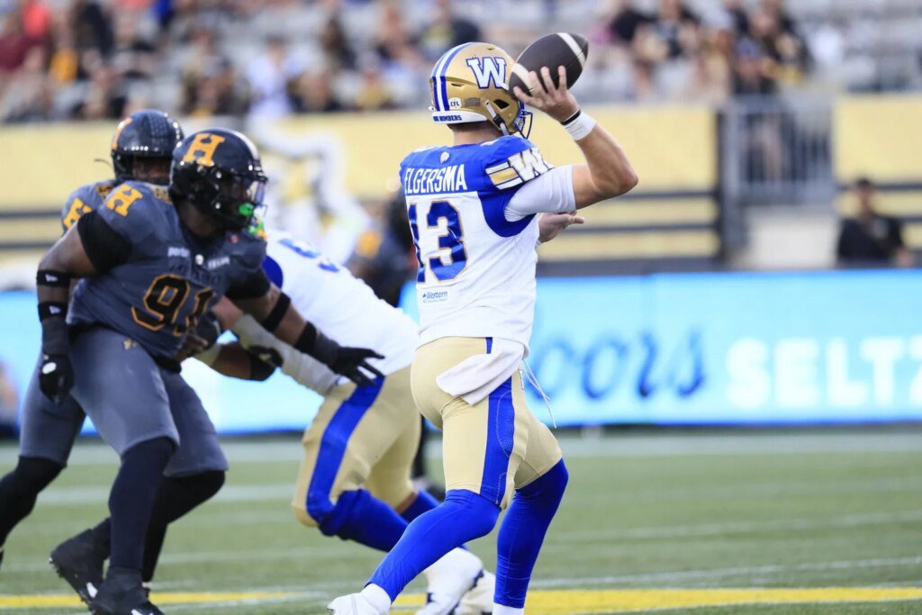 Taylor Elgersma, Winnipeg Blue Bombers overcome Collaros injury to beat Hamilton (& nine other thoughts)