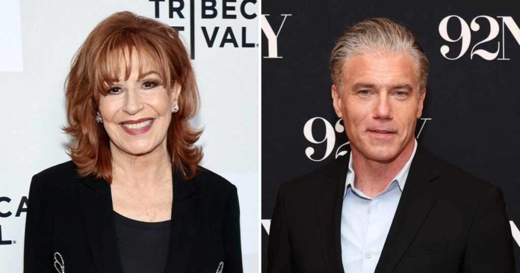 The View's Joy Behar Kisses Guest Anson Mount, Spouses React