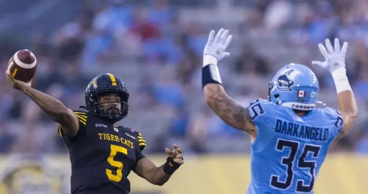 Ticats hold on for 24-23 home win over Argonauts Ticats hold on for 24-23 home win over Argonauts