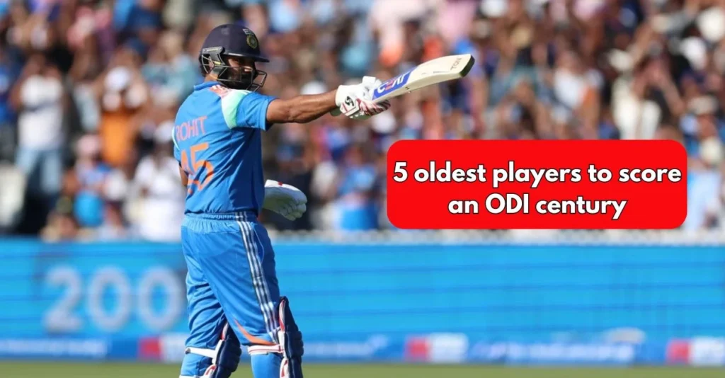 Top 5 oldest players to score an ODI century ft. Rohit Sharma Top 5 oldest players to score an ODI century ft. Rohit Sharma