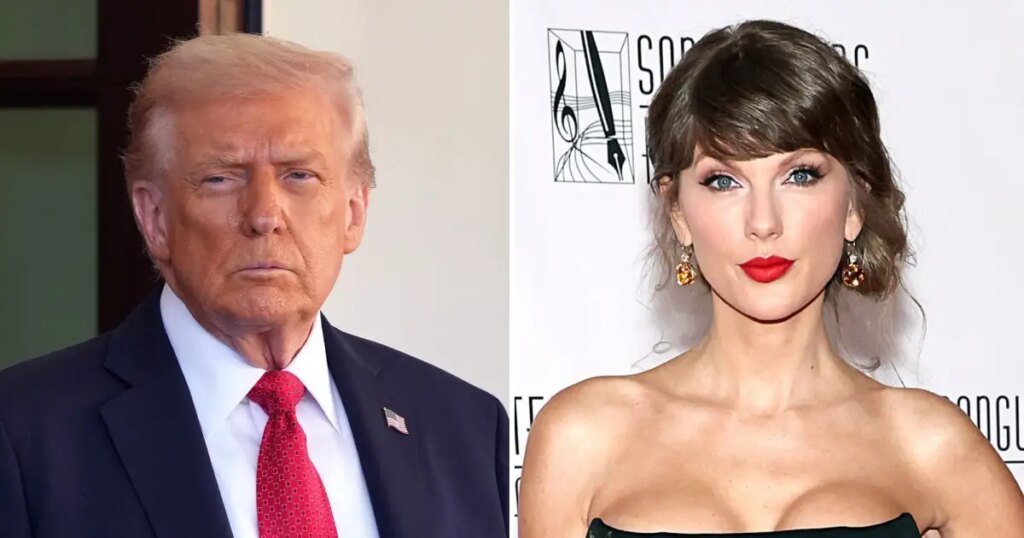 Trump Spoofs Taylor Swift and Travis Kelce’s Wedding Trump Spoofs Taylor Swift and Travis Kelce’s Wedding