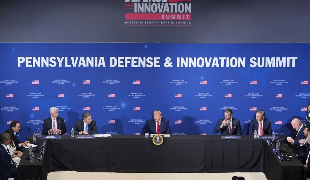 Trump announces $10 billion for defense projects in Pennsylvania Trump announces $10 billion for defense projects in Pennsylvania