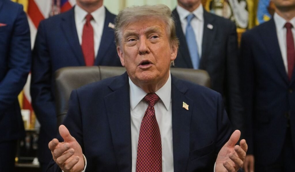 Trump calls on Senate Republicans to cancel August vacation, pass voter ID bill