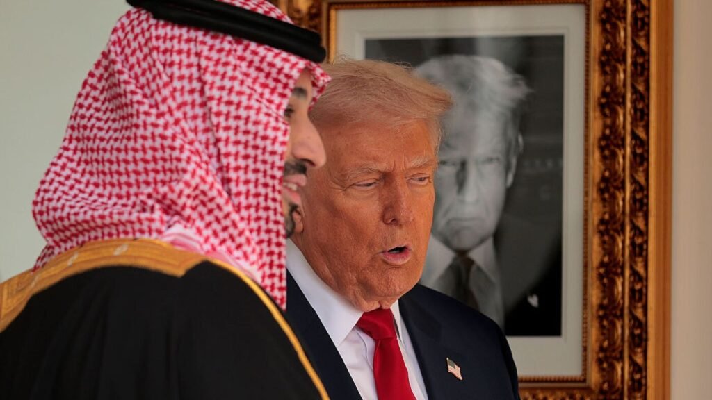 Trump says Saudi Arabia nuclear deal hinges on Saudi ties with Israel : NPR Trump says Saudi Arabia nuclear deal hinges on Saudi ties with Israel : NPR