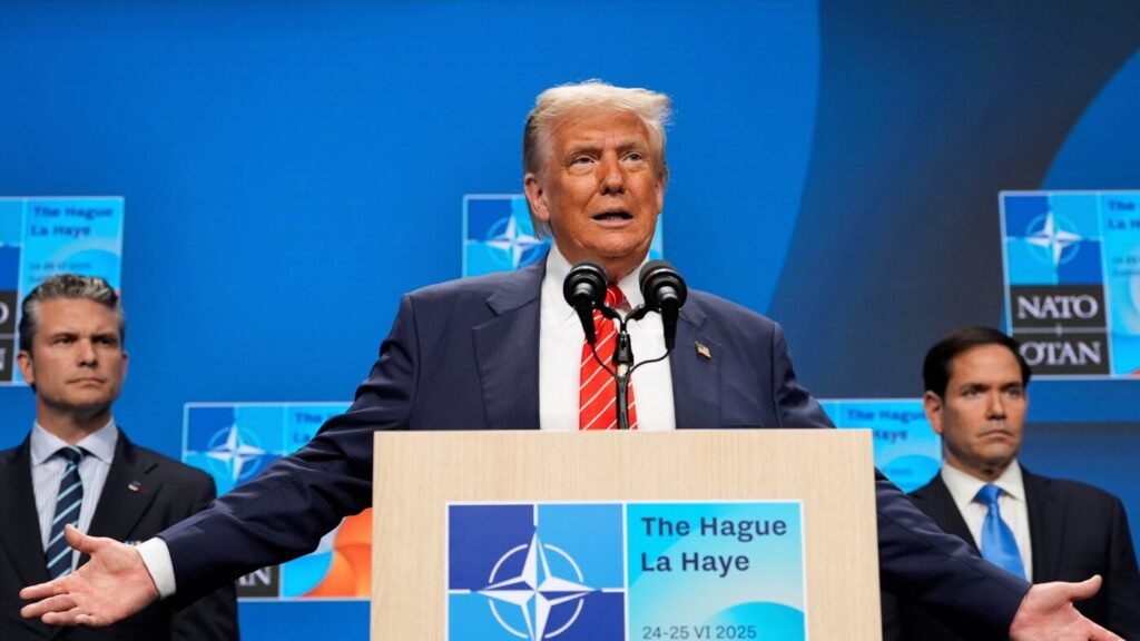 Trump won spending promises from NATO last year. This week, he'll try to enforce them : NPR