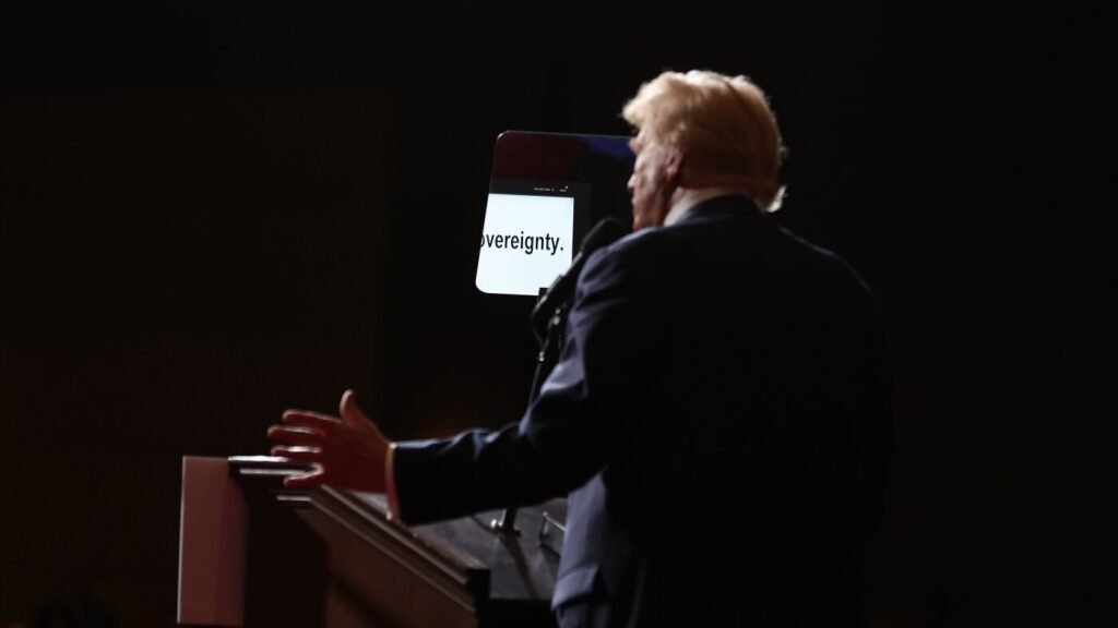 Trump’s teleprompter operator probed for prediction market trades : NPR Trump’s teleprompter operator probed for prediction market trades : NPR