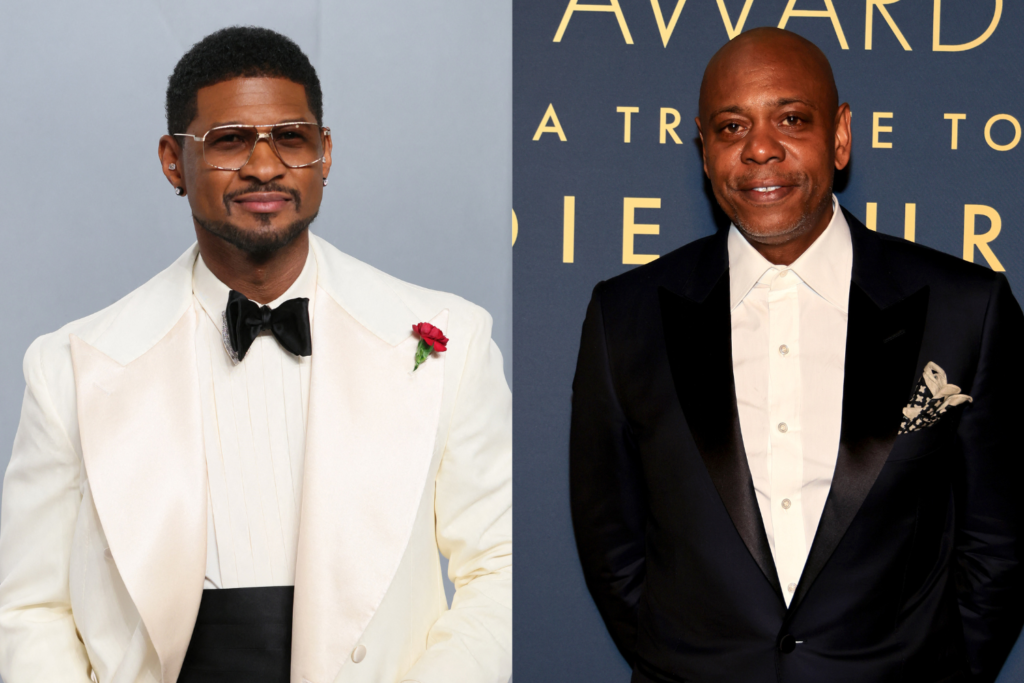 Usher And Dave Chappelle's Concert Moment Has Fans In Tears