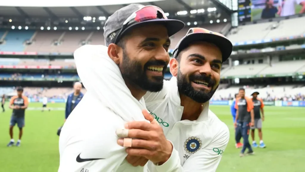 Virat Kohli honours Ajinkya Rahane with a heartfelt tribute after his retirement announcement Virat Kohli honours Ajinkya Rahane with a heartfelt tribute after his retirement announcement