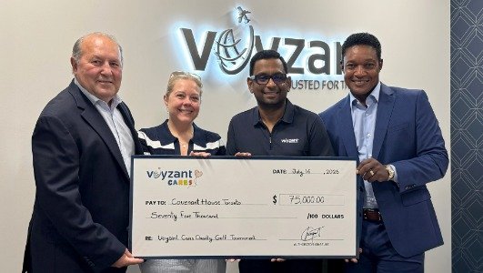 Voyzant presents Covenant House with cheque for $75,000 Voyzant presents Covenant House with cheque for $75,000