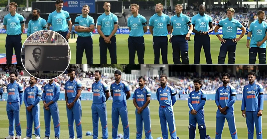 WATCH: India and England players pay heartfelt tribute to Sir Garfield Sobers during the 3rd ODI at Lord’s WATCH: India and England players pay heartfelt tribute to Sir Garfield Sobers during the 3rd ODI at Lord’s