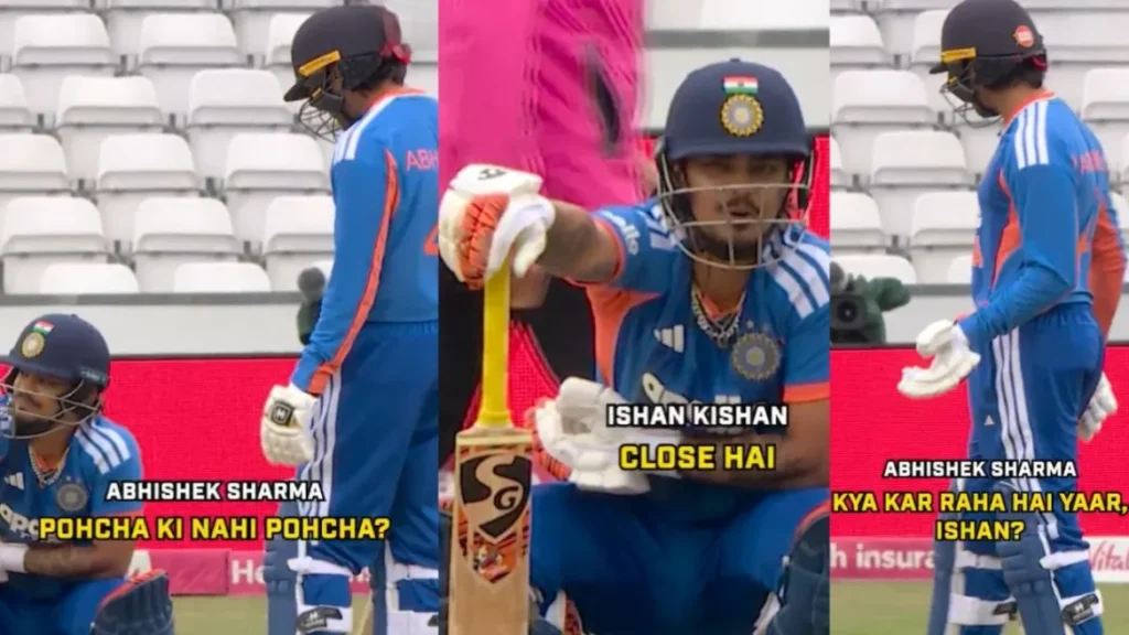 WATCH: Ishan Kishan, Abhishek Sharma caught in conversation after costly run-out mix-up in the 1st T20I against England WATCH: Ishan Kishan, Abhishek Sharma caught in conversation after costly run-out mix-up in the 1st T20I against England