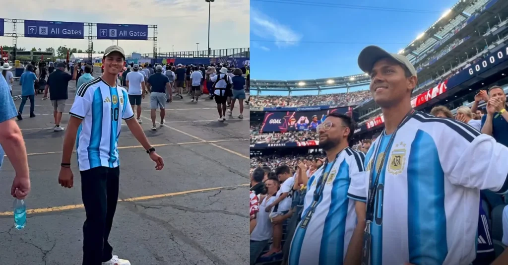 WATCH: Yashasvi Jaiswal flaunts Lionel Messi jersey during FIFA World Cup outing WATCH: Yashasvi Jaiswal flaunts Lionel Messi jersey during FIFA World Cup outing