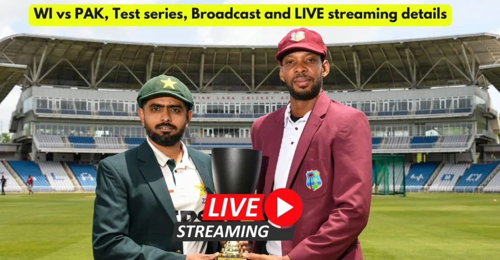 WI vs PAK, Test series: Broadcast, Live Streaming details – When and where to watch in India, UK, USA & other countries WI vs PAK, Test series: Broadcast, Live Streaming details – When and where to watch in India, UK, USA & other countries