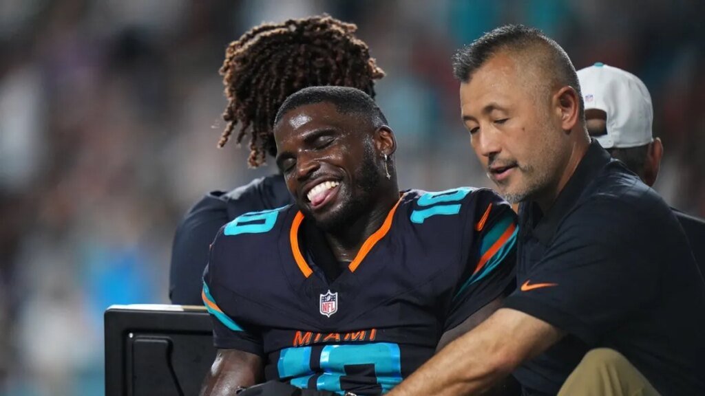 WR Tyreek Hill: ‘No power’ in left leg after surgeries WR Tyreek Hill: 'No power' in left leg after surgeries