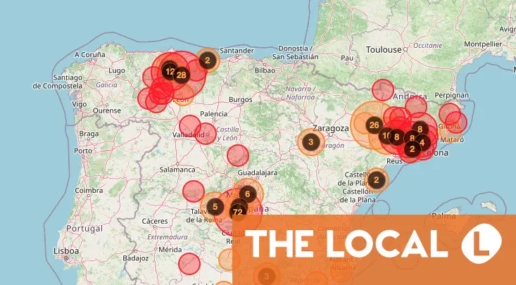 Where are the wildfires in Spain right now? Where are the wildfires in Spain right now?