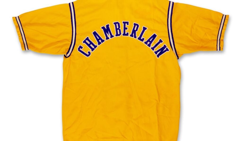Wilt Chamberlain Lakers jacket found by a teen at a thrift store could fetch over $150K at auction Wilt Chamberlain Lakers jacket found by a teen at a thrift store could fetch over $150K at auction