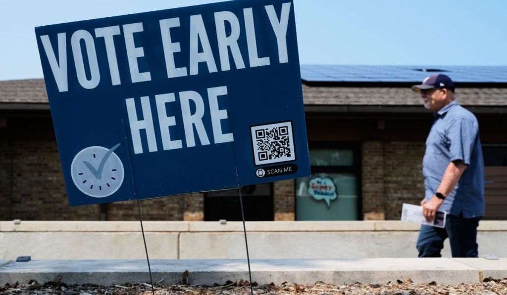 Wisconsin judge says voters who have returned absentee ballot for state primary cannot get a new one Wisconsin judge says voters who have returned absentee ballot for state primary cannot get a new one